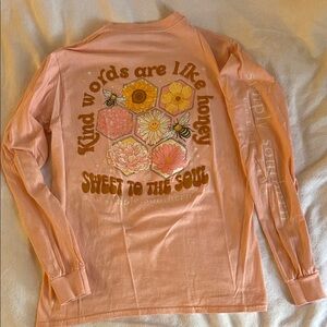 Simply Southern Peach Long Sleeve Tee